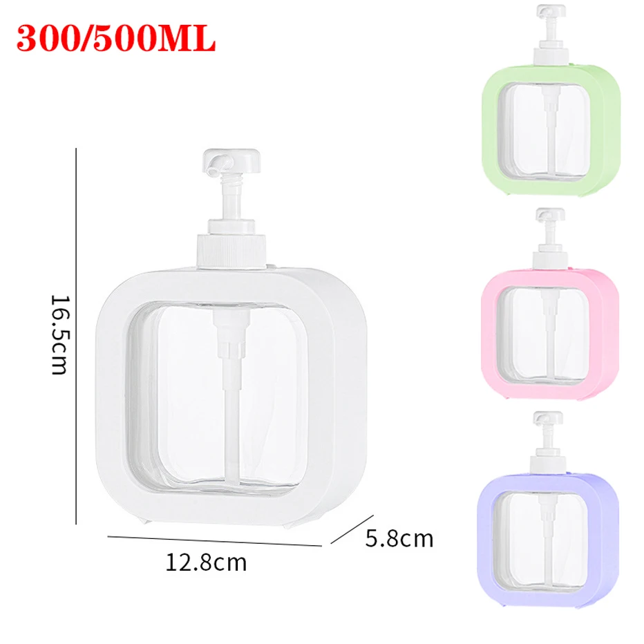 Kitchen Soap Dispenser Hand Soap Dish Soap Bottle Bathroom Shampoo Shower Gel Press Type Storage Bottle 300/500ml