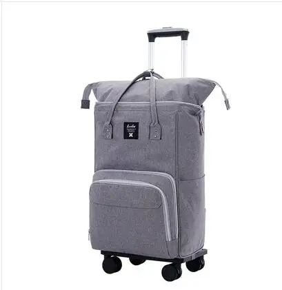 Oxford Women Travel Trolley Bag  Carry on hand luggage Waterproof Wheeled Backpack for women Travel bags Rolling Backpack Bags