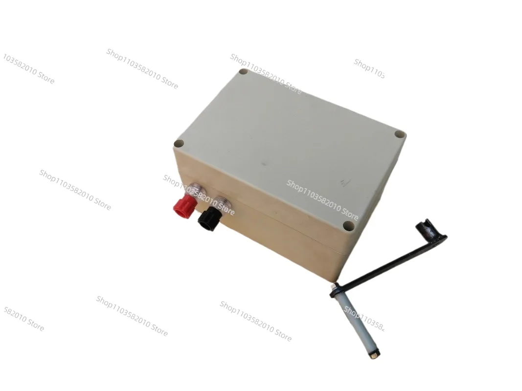 Old Magnet Telephone Hand Generator Speed Gearbox Permanent Magnet Brushless AC Voltage 100 to 360 Volts