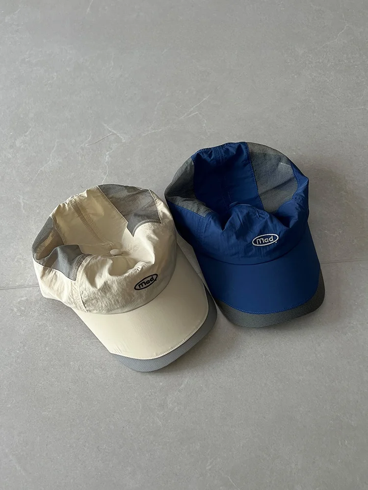 

Lightweight Breathable Summer Baseball Cap Women's Korean Sle Cycling Sun Protection Soft Top Hat Casual round Crown Hat