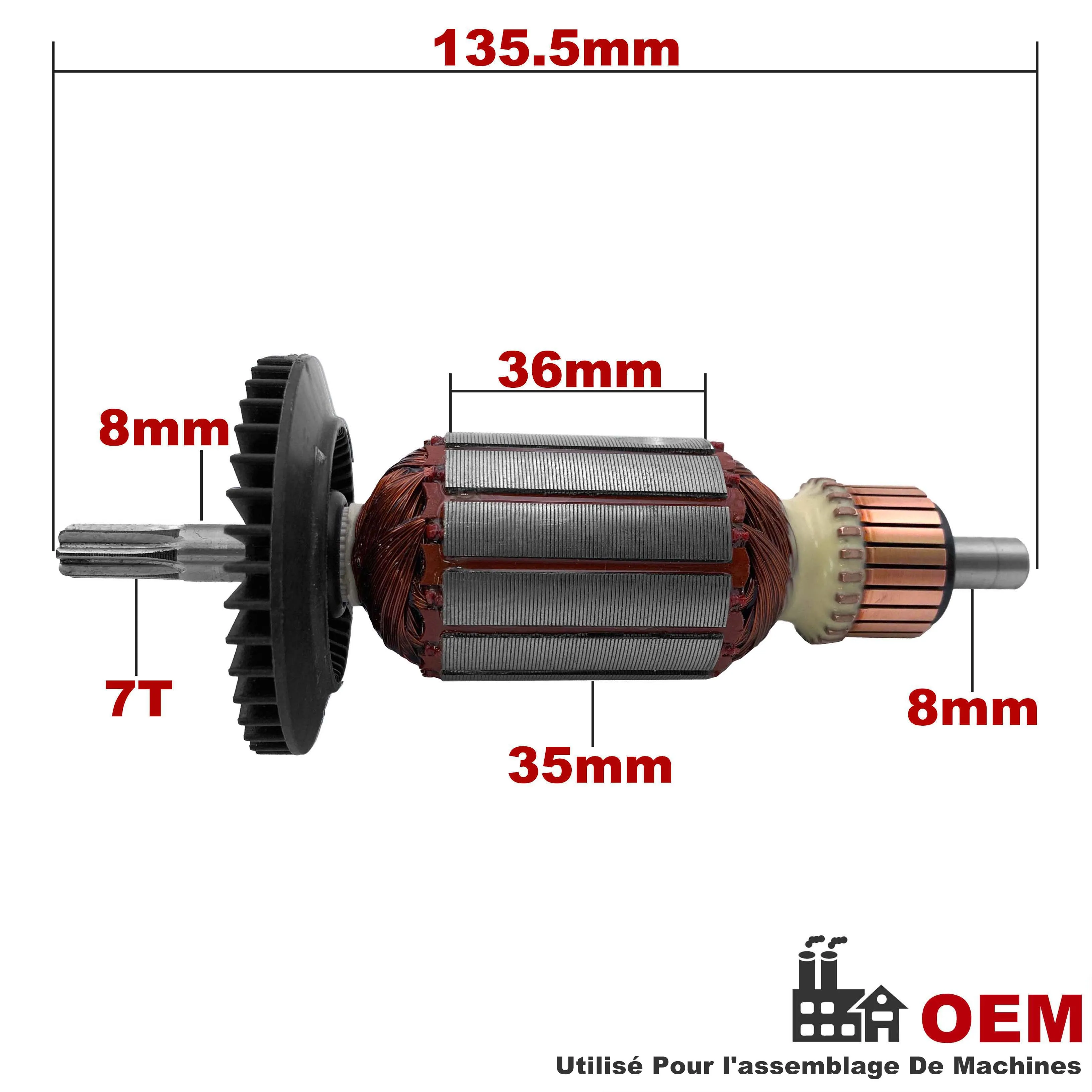 AC220-240V Armature Rotor Anchor Replacement for BOSCH Rotary Hammer GBH2-18E GBH2-18RE GBH2-18 PBH2000RE PBH2100RE