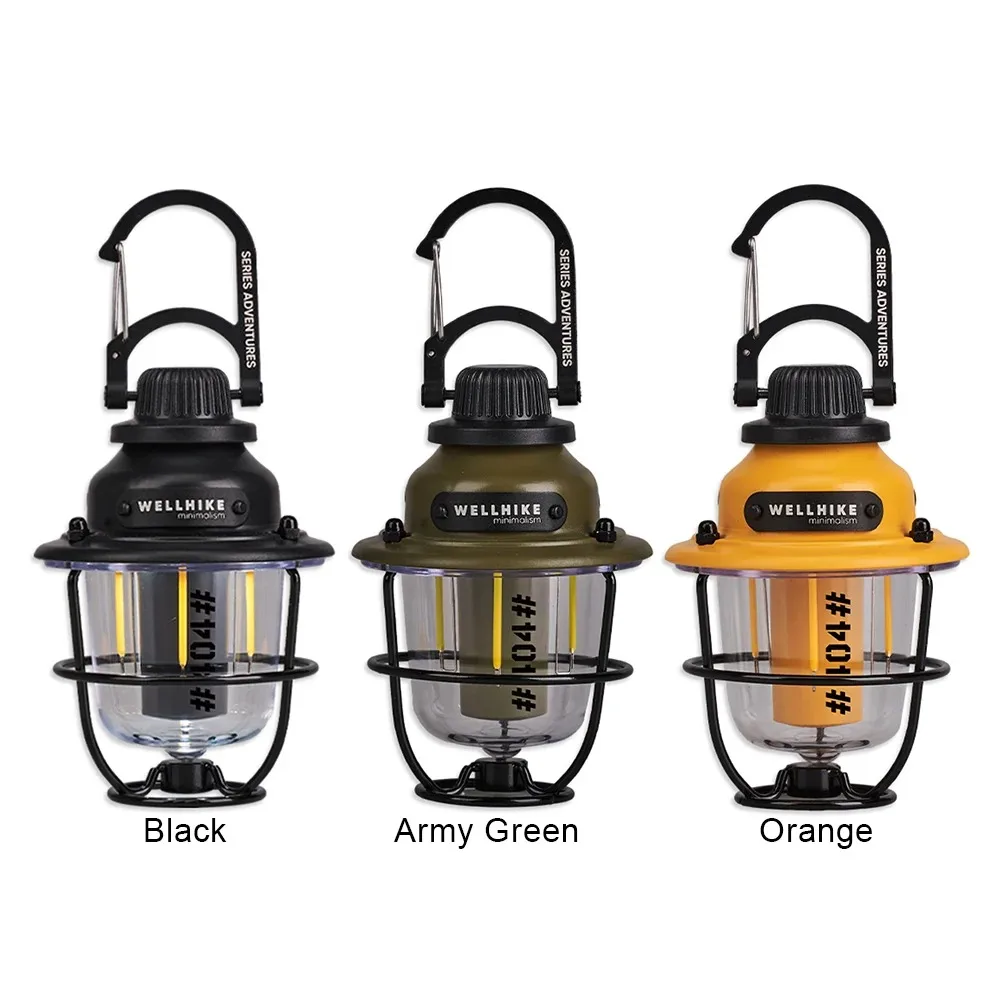 Светодиодная лампа для кемпинга, уличный 4-режимный винтажный подвесной светильник, окружающий свет для кемпинга, портативный перезаряжаемый водонепроницаемый светильник для палатки