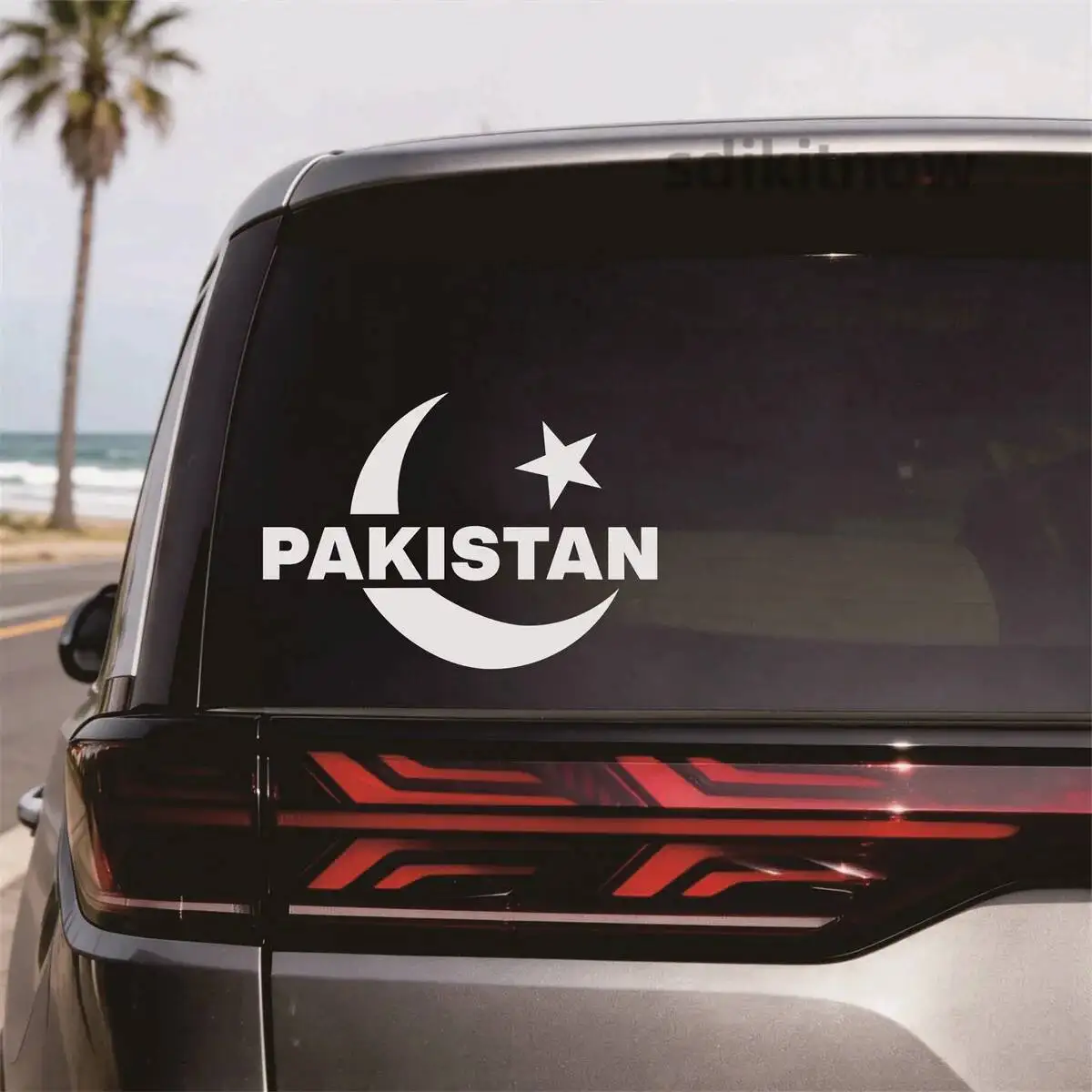 Pakistan Crescent Star Symbol car sticker Window Door Decal Vinyl Patriotic Accessory For Suzuki Toyota Honda Hyundai Kia Haval