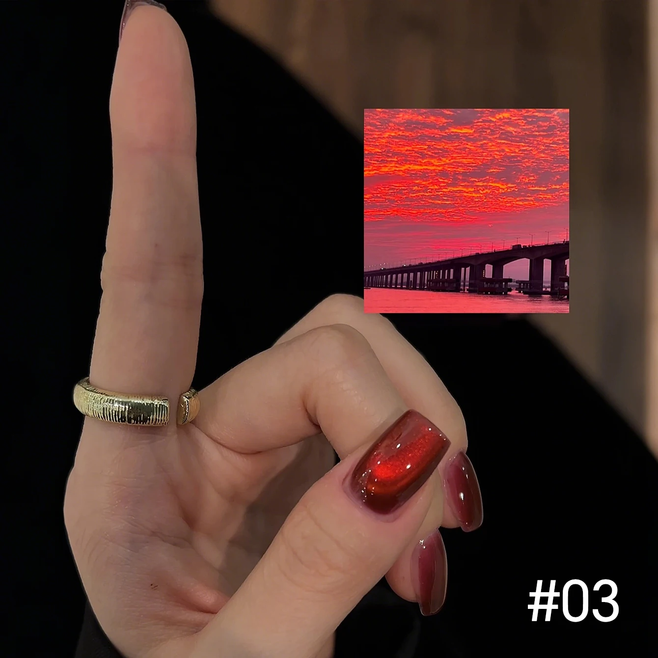 미아넬 10ML 1-10개입 불타는 석양 유리 구슬 캣아이 젤 네일 폴리쉬 겨울 핫 스타일 캣 마그네틱 젤 네일 살롱 블랙 네일