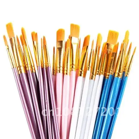 10Pcs/PackPaint Brushes Set Painting Art Brush for Acrylic Oil Artist Professional Painting Kits Art Supplies