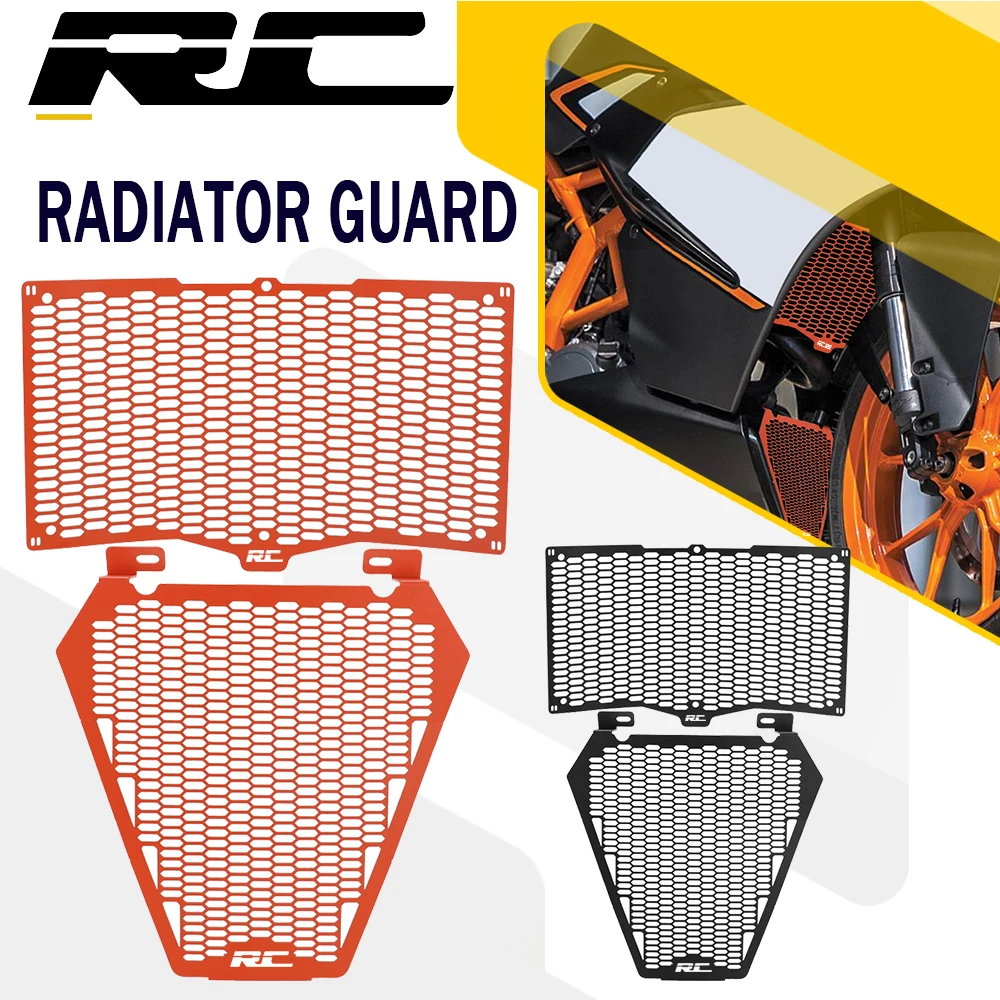 For KTM RC 125 200 390 RC125 RC200 RC390 2022 2023 2024 2025 Motorcycle Radiator Cover Cylinder Head Engine Guard Protector Set