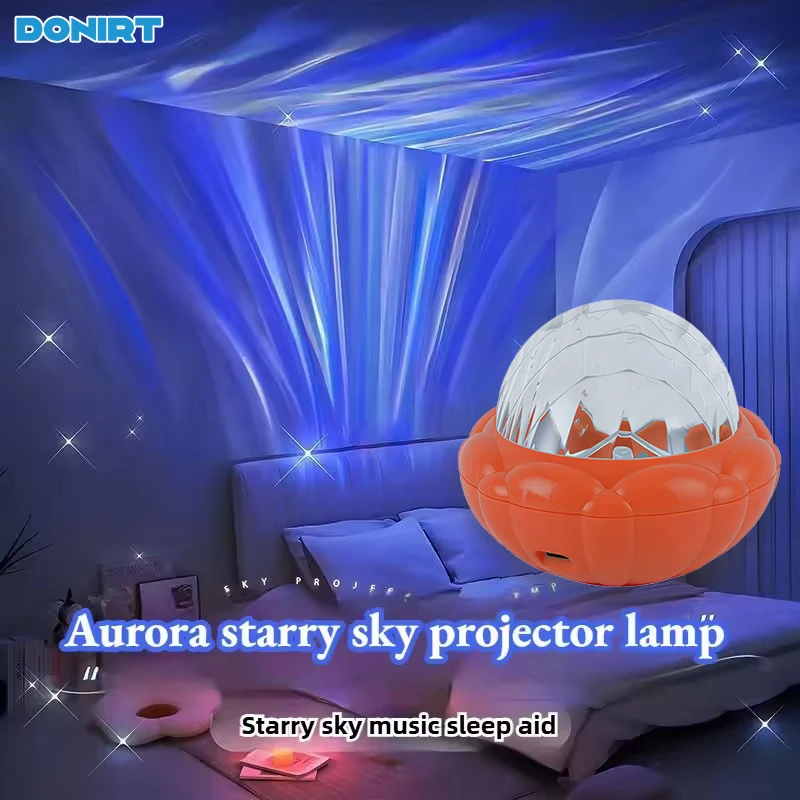 

LED Starry Projection Light RGB Atmosphere Night Lights 360° Rotate for Home Party Living Room Bed Room Tent