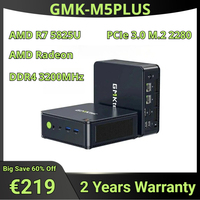 GMKtec M5 Plus Ryzen 7 5825U Mini PC Win11 Pro Dual DDR4 NVMe M.2 SSD WiFi6E BT5.2 Tri-Display Desktop Office Gaming Computer