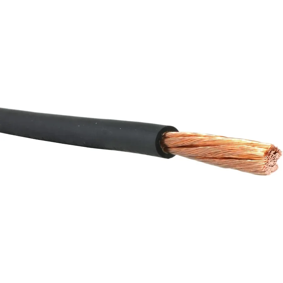 كابل لحام وبطارية نحاسي عالي الأداء 4 مقاس AWG 100 لتطبيقات الصناعية والسيارات الثقيلة باللون الأسود #2