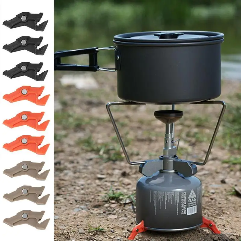 Magnetic Tripod Gas Tank Bracket Multifunctional Camping Stove Stand Canister Stabilizer For Outdoor Activities Camping