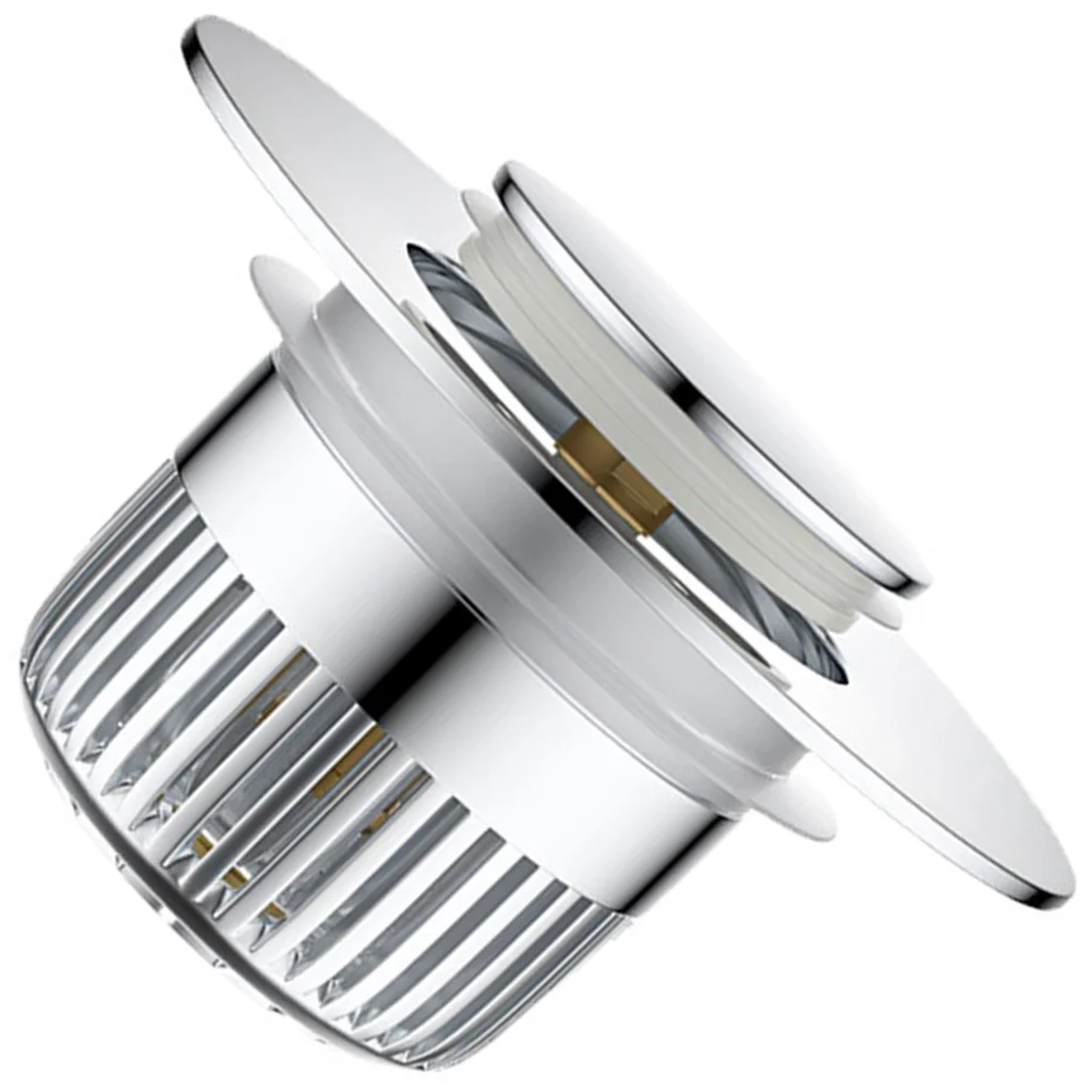 

Пробка для слива раковины, утолщенная латунь, универсальная антиблокирующаяся корзина, многослойное силиконовое уплотнение для ванны, умывальника, фильтра для ванны