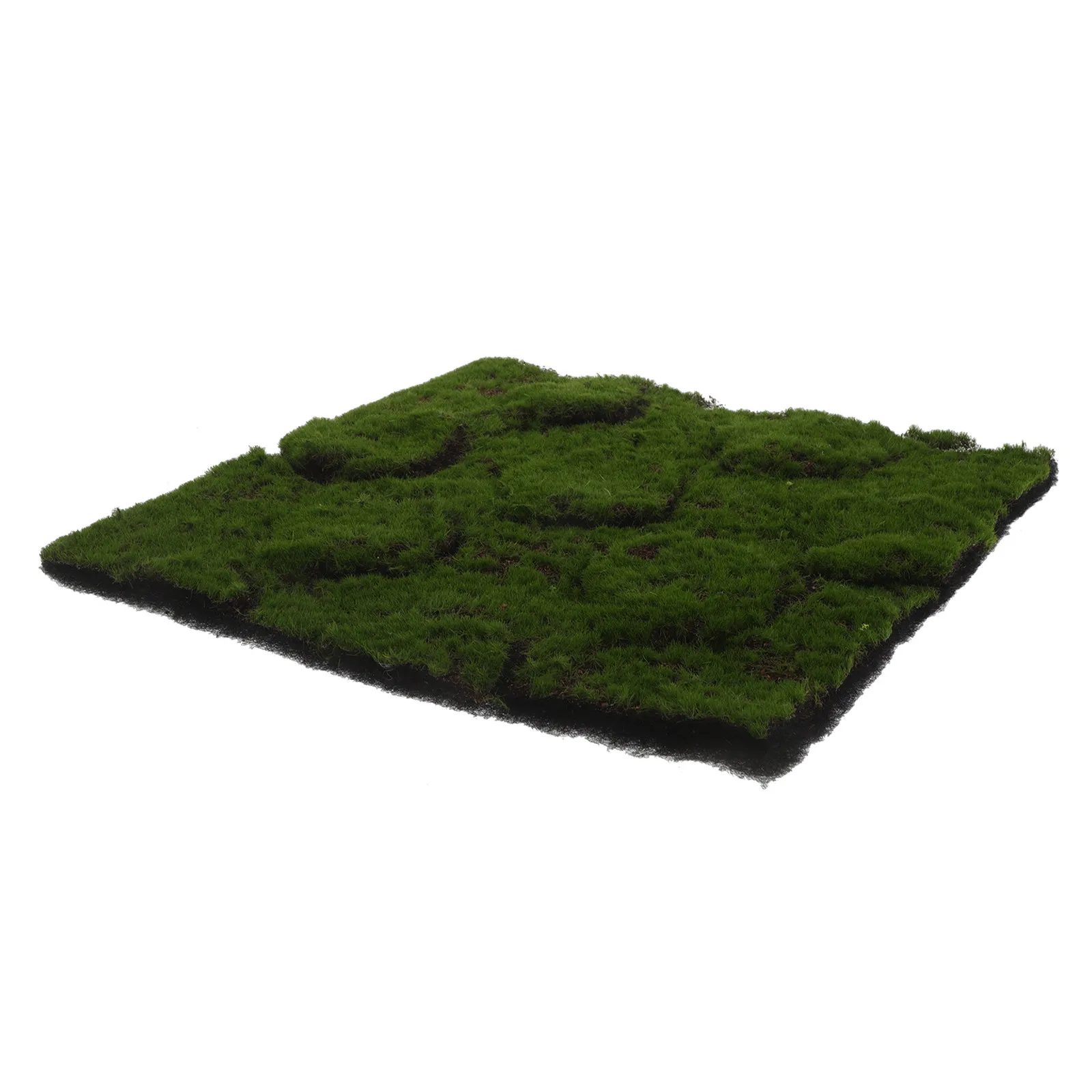Tapis de mousse artificielle réaliste 12x12 pouces, tapis d'herbe artificielle réaliste pour terrariums, artisanat DIY, aménagement paysager intérieur, fausse mousse