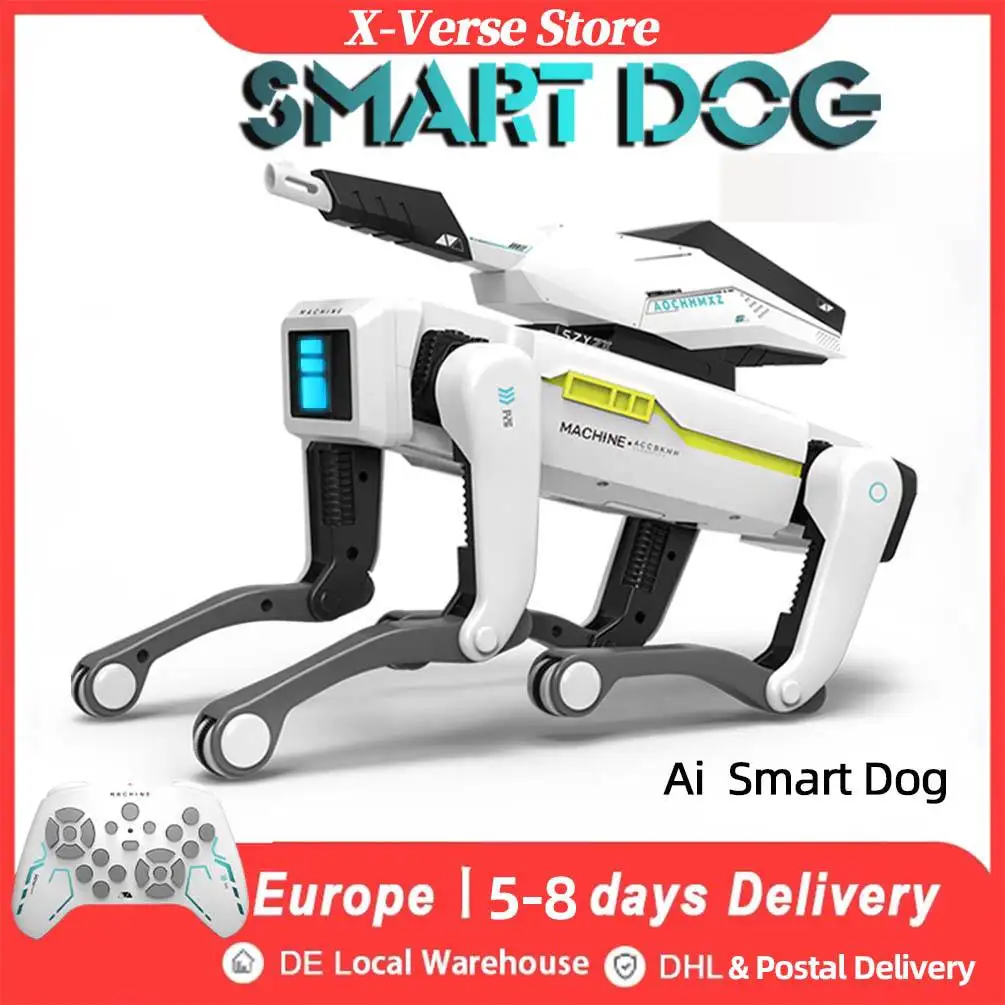 Cane robot intelligente telecomando canta danza seguire acrobatico interattivo intelligente giocattolo musicale cucciolo programmabile cane intelligente regalo per bambini