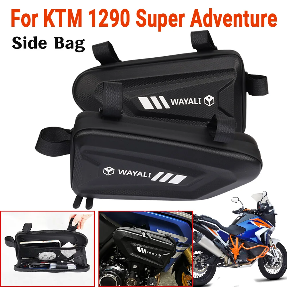 

For KTM 1290 Super Adventure R S ADV Superadventure 1290R Accessories Side Bag Tool Bags Frame Bumper Rod Waterproof Storage Bag
