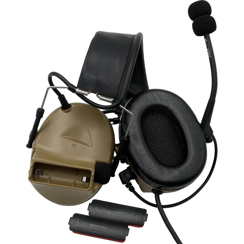 TCIHEADSET-Casque de tir Airsoft avec réduction du bruit, Comtac II, casque DulU94, protection auditive, Ptt