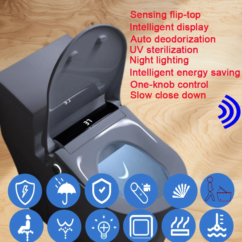 

Auto Sensing FlipToilet Smart WC Seat Wc Japonais Lavant Sechant Electrique Smart Washes Bidet Toilettes Japonaises Toilet Lid