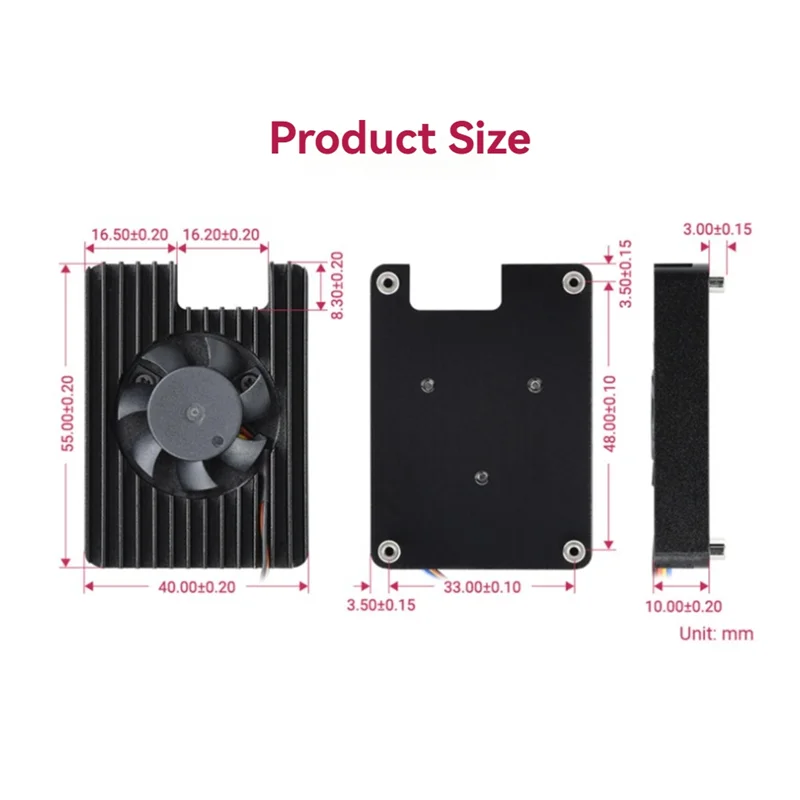 Neu – für Raspberry Pi CM5-Kühlkörperlüfter für Compute-Module 5, IO und Poe-Board, verbesserte Kühlung