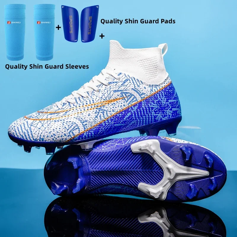 High Quality Football Boots Men's Soccer Cleats Kids Boys Football Shoes Unisex Training Soccer Shoes Non-Slip Sneakers