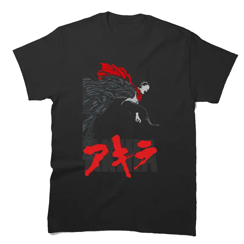 Akira Cyberpunk City Explosion Gift T‑Shirt Katsuhiro Otomo Retro Manga Shotaro Kaneda Neo‑Tokyo Anime Print Short Sleeve Tops