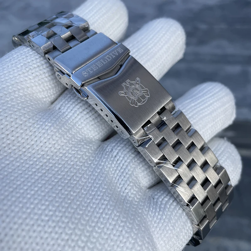 STEELDIVE Orologio da sub da uomo 49mm Orologio da polso meccanico automatico 1000M Impermeabile BGW9 Specchio con zaffiro luminoso NH35 Lunetta in ceramica