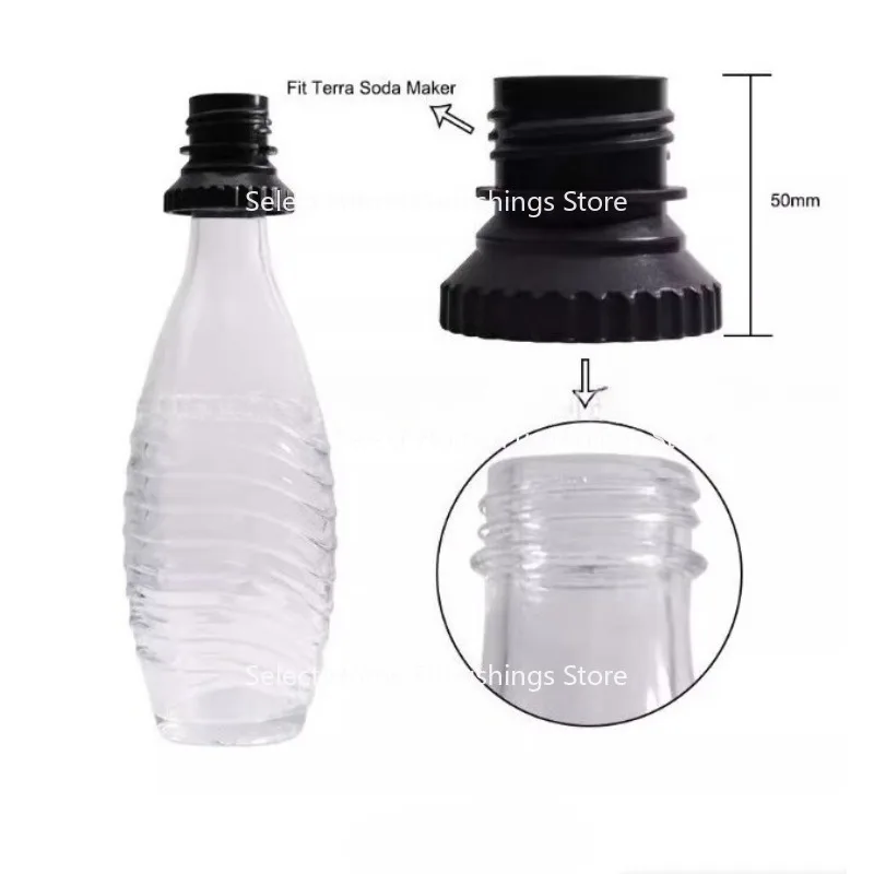 

Suitable for Soda Water Machine Water Bottle Adapter, Black Plastic Connector