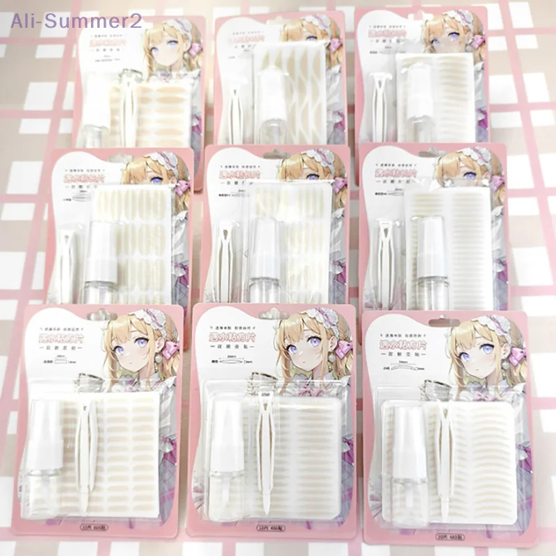 투명 눈꺼풀 스티커 레이스 아이 리프트 스트립 이중 눈꺼풀 테이프 접착 스티커 눈 테이프 도구