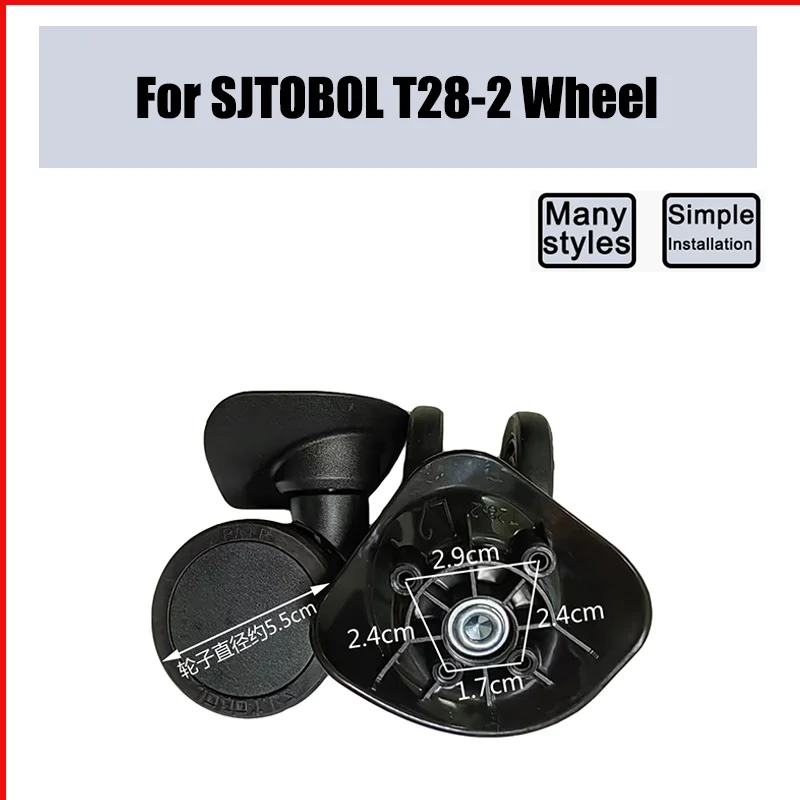 

Suitable For SJTOBOL T28-2 Universal Wheel Replacement Suitcase Smooth Silent Shock Absorbing Wheel Accessories Wheels Casters