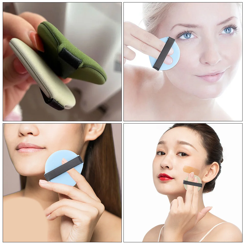 6 szt. Gąbeczek do makijażu, elastyczne aplikatory do pudru, do stosowania na sucho i na mokro, do podkładu, kosmetyczne, do twarzy, do primeru dla kobiet