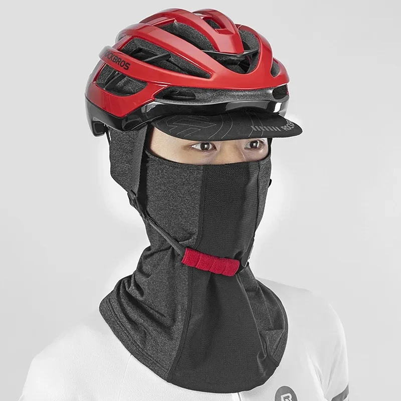 ROCKBROS Summer Cycling Face Masks Sun UV Protection Bicycle Balaclava Cap Bike Scarf Cool Ice silk Motorcycle Full Face Mask