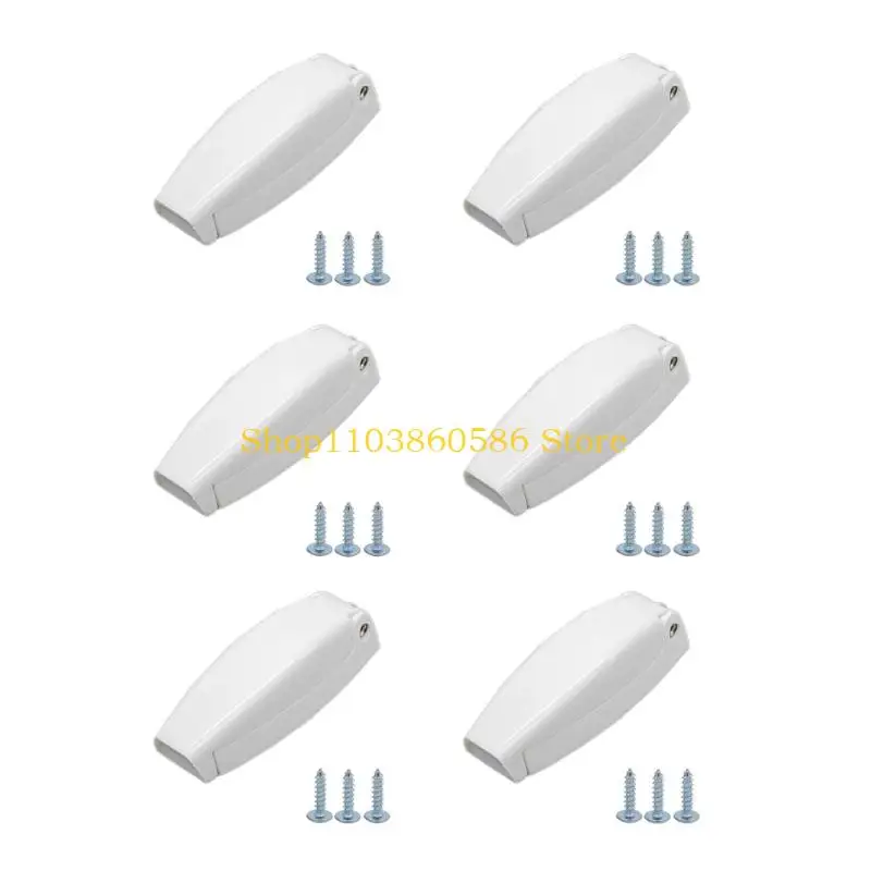 242A Baggage Door Retainer 6 Pack, ABS Spring Hardware for Trailer Storage Door Support in Loading and Service Use