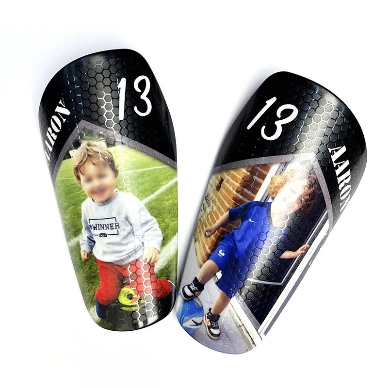 Customized Football Shin Guards Children Kids Man Festival Gifts Protector For Soccer Training Personalized shin pads and socks