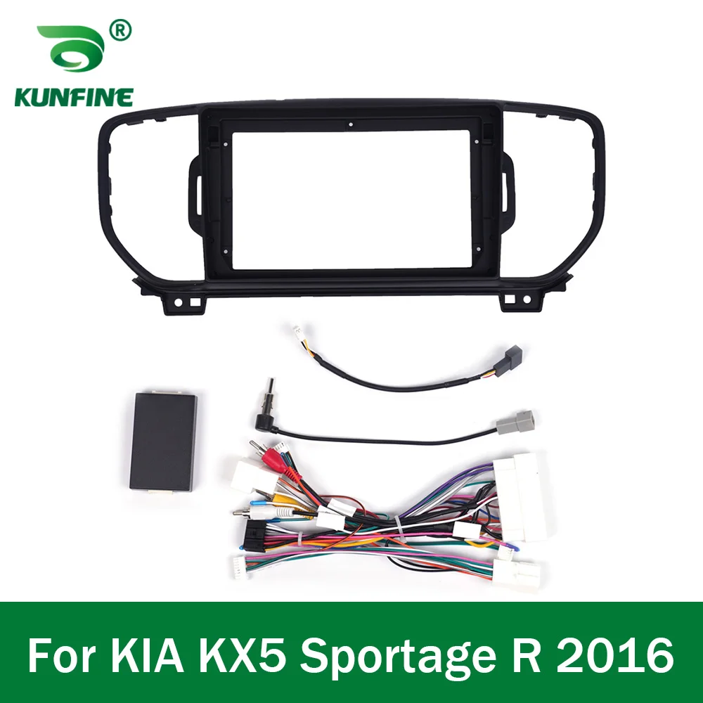 Auto GPS Navigation Stereo Für KIA KX5 Sportage R 2016-2018 Radio Fascias Panel Rahmen Fit 2Din 9 zoll in Dash kopf Einheit bildschirm – Detail 2