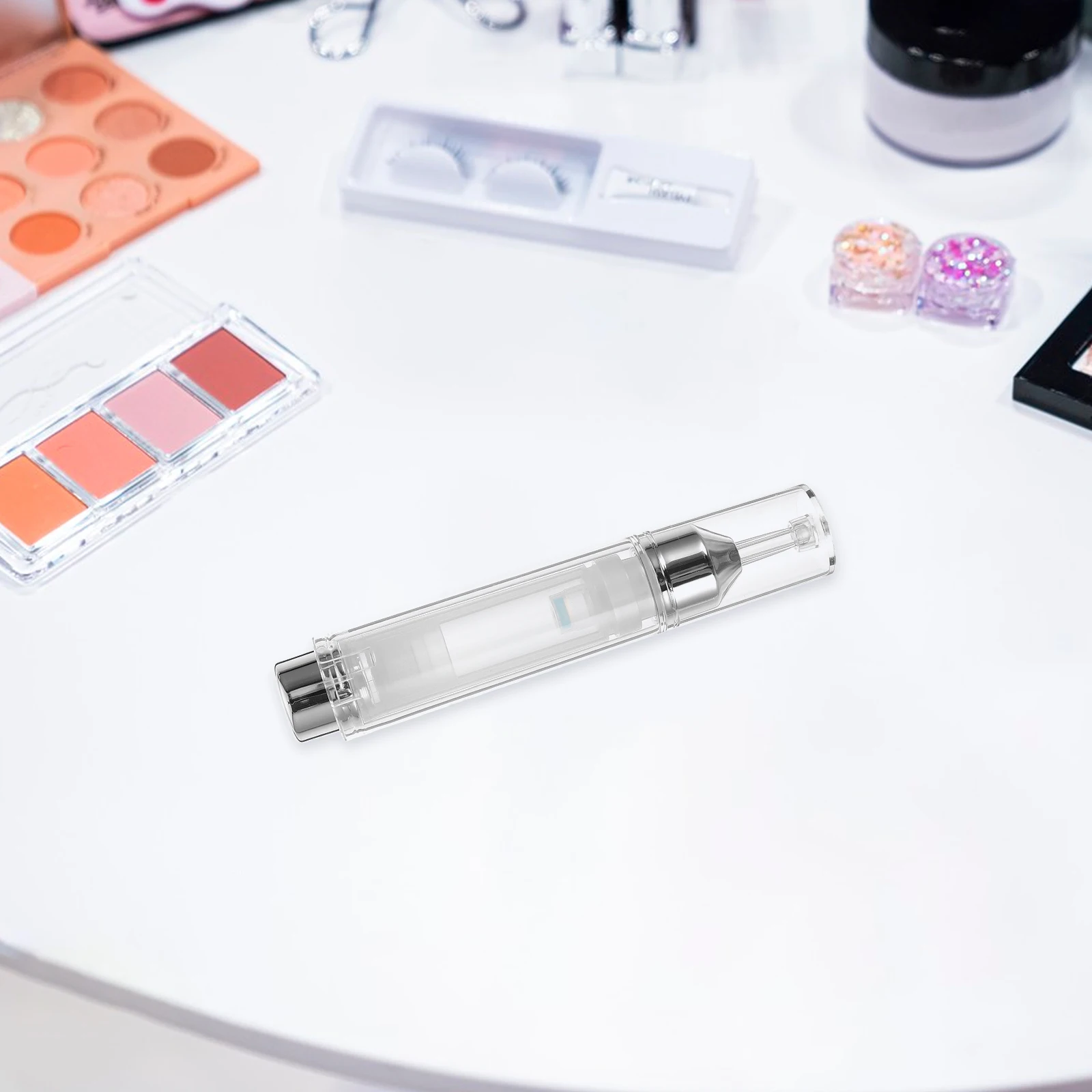 

5pcs Eye Cream Bottles Travel Pressing Type Sub Bottle For Essential Oil Essence Liquid Cosmetics Portable Vacuum Container