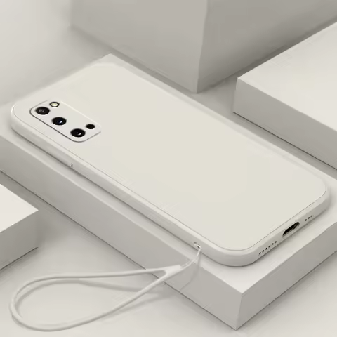 S20FE Case Original For Samsung Galaxy s25 s24 S23 S20 S21 FE Ultra Plus s10E Silicone Cover High Quality Soft ProtectiveCase