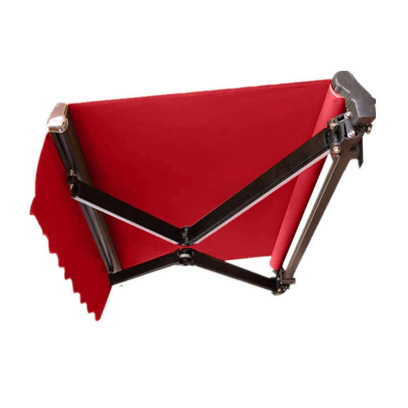 Electric telescopic awning Outdoor double beam canopy Folding aluminum alloy villa canopy Wind-resistant bold remote control