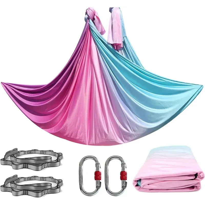 Aerial Yoga Hammock with Stretch Material Durable and Portable for Home Yoga and Fitness Training