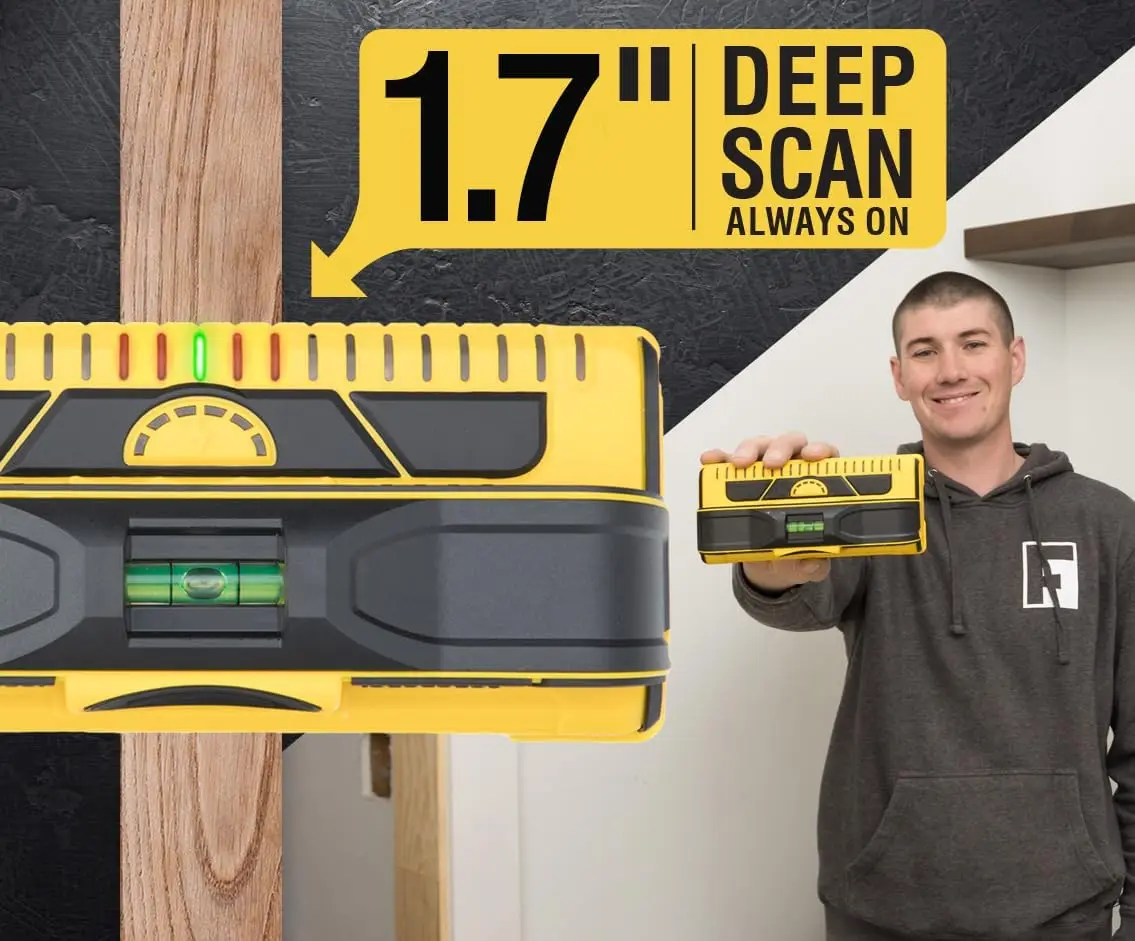 Prosensor M210 Stud Finder met 13 sensoren, hout- en metalen stud-detector/muurscanner, live draaddetectie, gemaakt in de VS · Hot