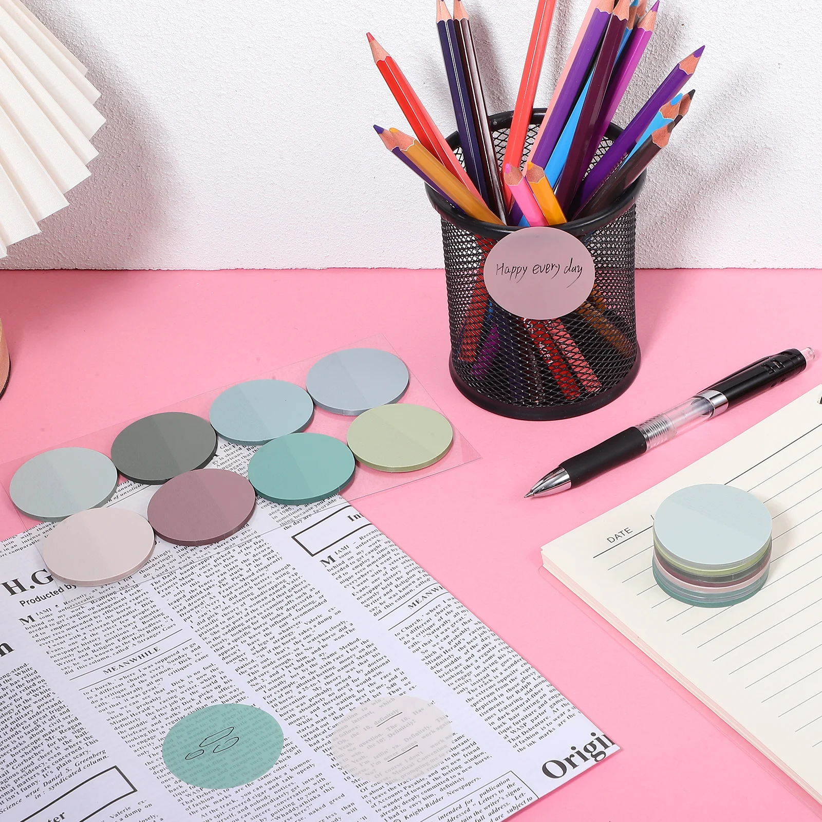 

8pcs Transparent Sticky Tabs Notes Writable Repositionable Page Markers For Books Diaries Highlighting Multi-Colored