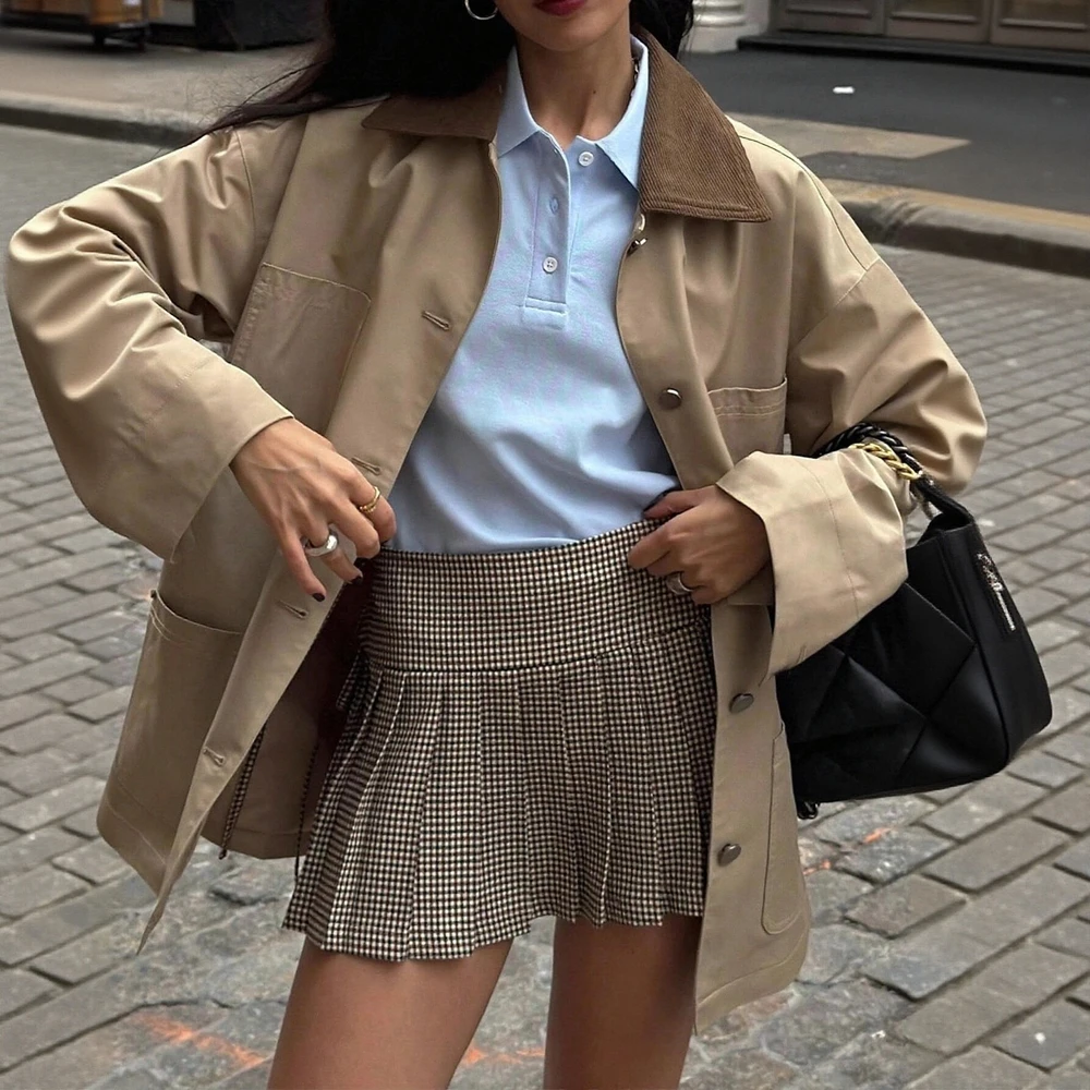 

Casual Style Windbreaker Women's Fashion Outerwear Comfortable Breathable Spring Autumn Winter Jacket