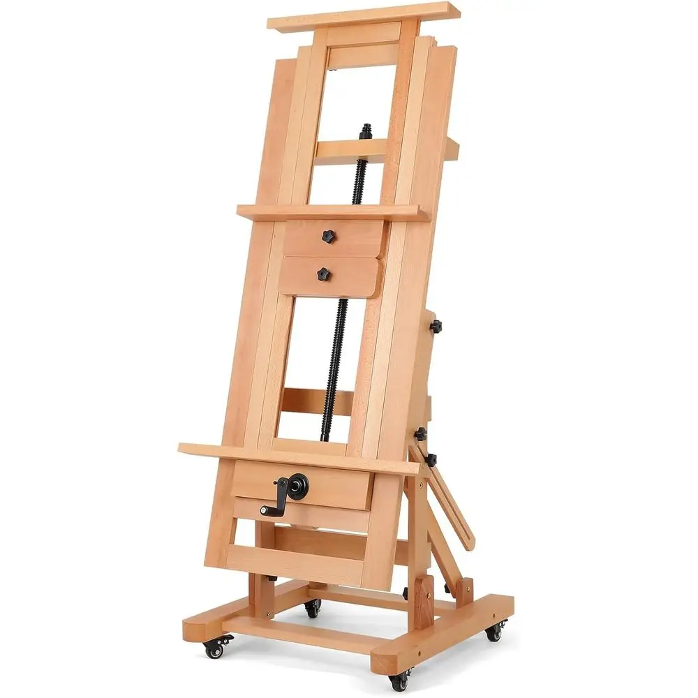 

Светло-коричневый регулируемый мольберт для картины на холсте