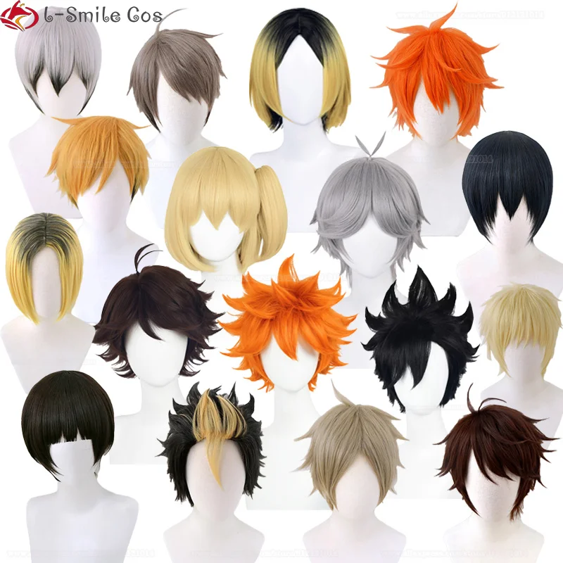 High Quality Anime Haikyuu!! Kozume Kenma Miya Osamu Miya Atsumu Shirabu Kenjiro Nishinoya Yuu Oikawa Tooru Cosplay Wig