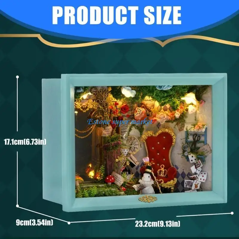 090B Holzszenenrahmen-Bausätze, anfängerfreundliche Kunstprojekte, Heimdekorationen