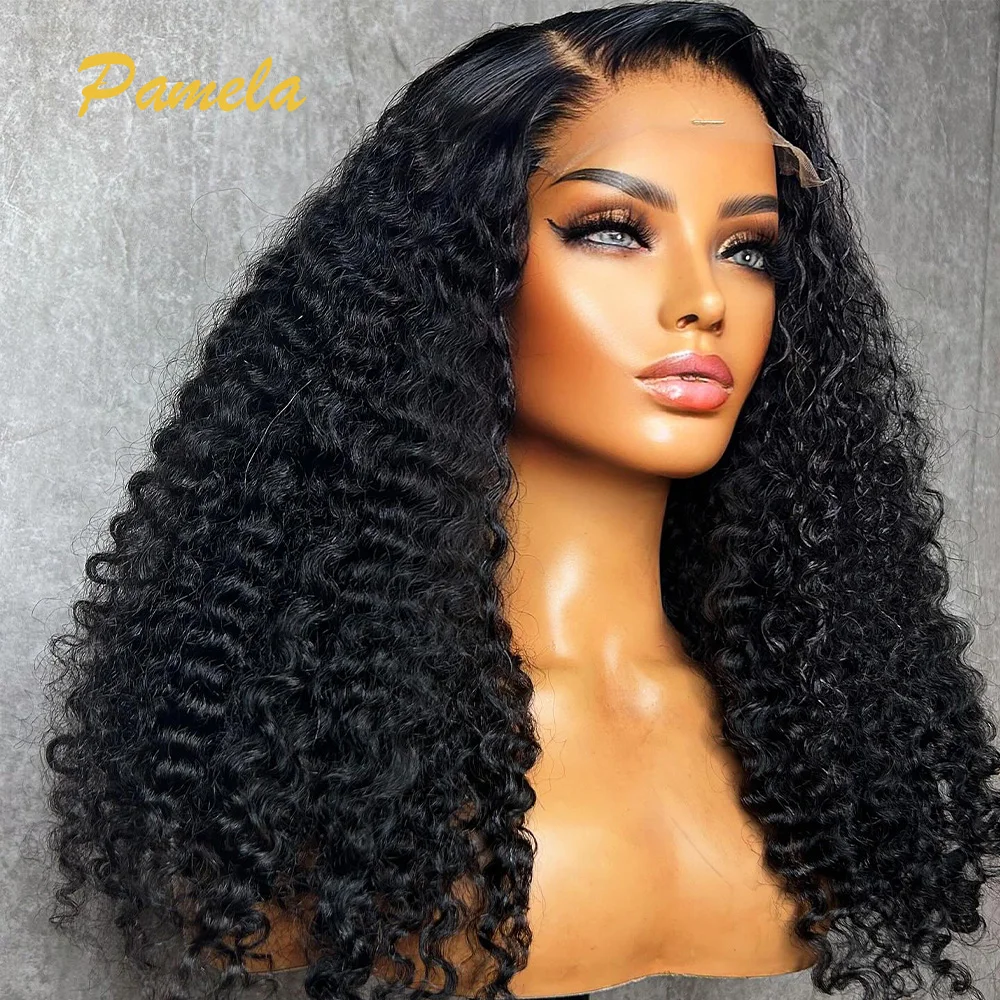 Brazilian 250% High Density Curly Bob Wig 4x4 9x6 Transparent Lace Closure Wigs For Women Glueless Wig Human Hair Ready To Wear