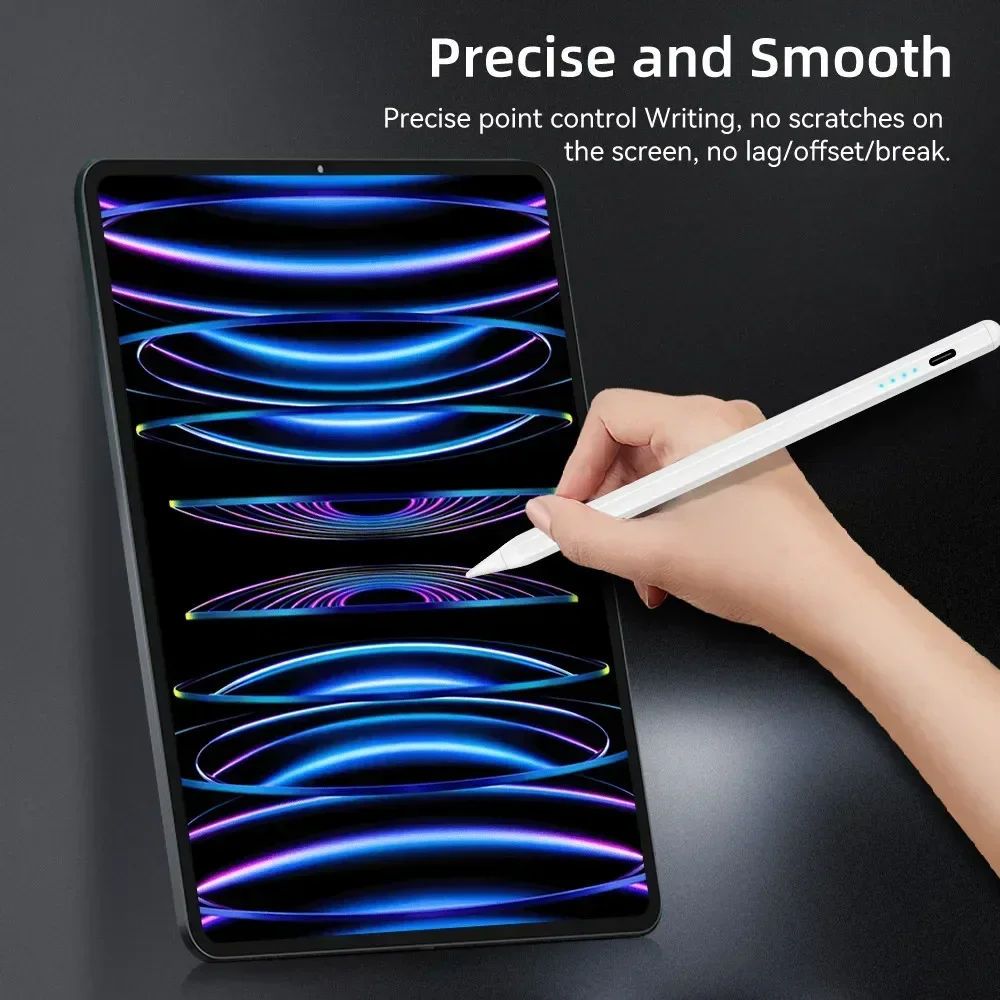 Palm Rejection Touch Pencil Stylus Pen for Apple Pencil with LED Power Indicators 2022 2021 2020 2019 2018 IPad Air Pro Pencil