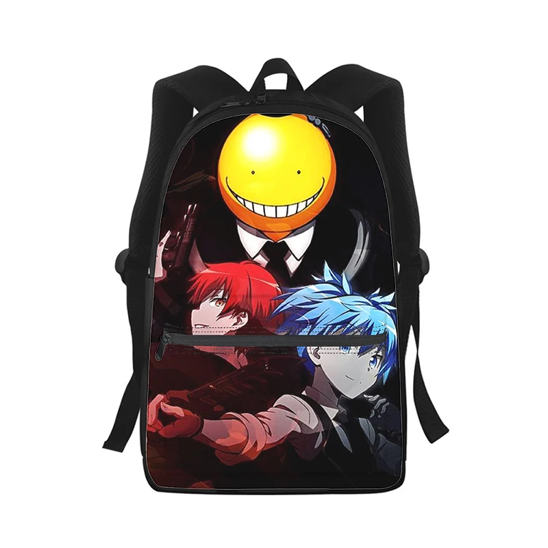 Mochila Escolar 3D Print para Crianças, Bolsa de Ombro Estudantil, Assassination Classroom, Homens e Mulheres, Bolsa para Laptop, Viagem, Moda