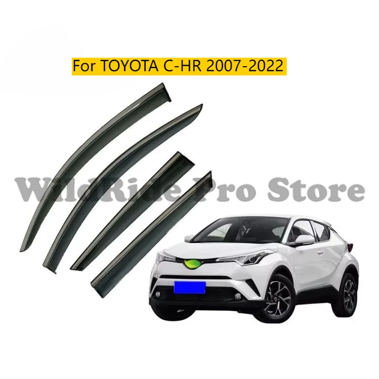 

Sunvisor for TOYOTA C-HR 2007-2022 Injection Deflector PC+ Stainless Steel Chr Car Window Visor