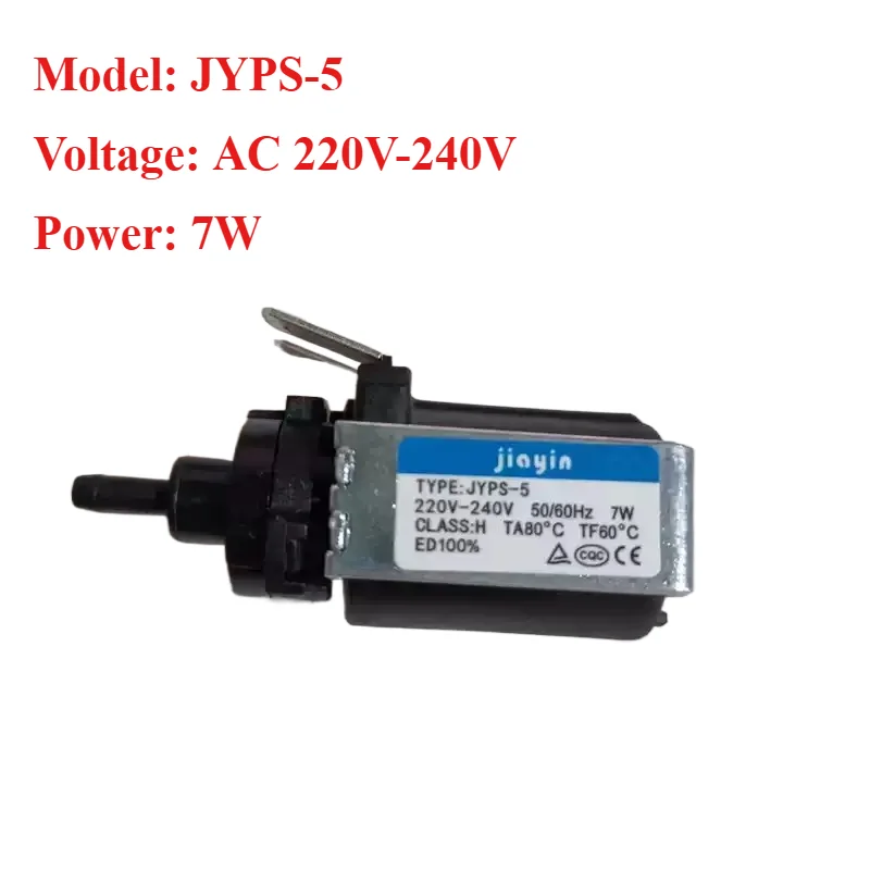 JYPS-5 Electromagnetic Pump AC220-240V 7W Mini Water Suction for Handheld Iron, Steam Mop, Garment Steamer, Coffee Machine