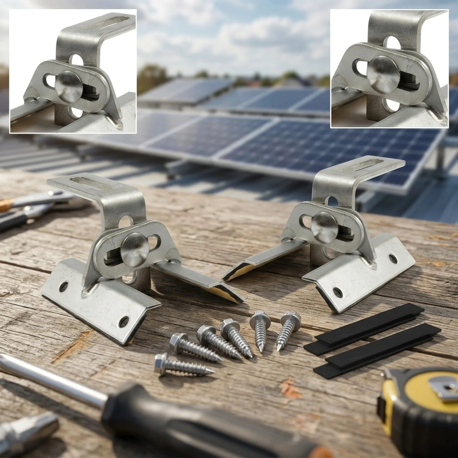 Trapezoidal Sheet Metal Holder and Easy to Install Clamp for Perfect Fit Suitable for All Types of Sheets Trapezoidal