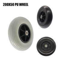 200x50 PU Wheel 8 Inch Solid Wheel Tire for Wheelchair Universal Front Wheel 200*50 Wheel Accessories High-performance
