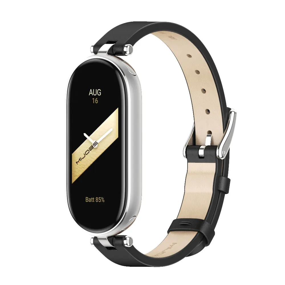 Ladies Strap for Mi Band 9 8 7 6 5 4 3 Watchband for Xiaomi Smart Band 8 PU Leather Wristband for Mi Band 7 Strap For Mi Band 6